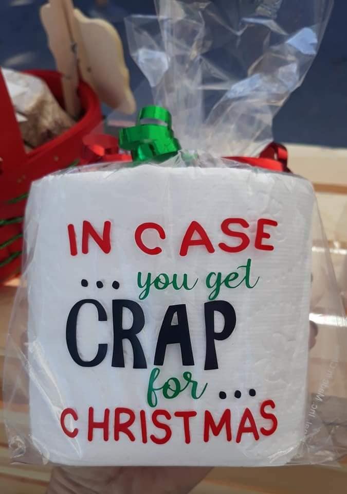 Christmas toilet paper gag gift