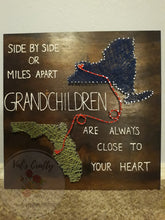 Load image into Gallery viewer, Side by Side or Miles Apart Grandchildren Are Always Close to Your Heart
