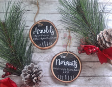 Load image into Gallery viewer, Family Name Ornament handpainted
