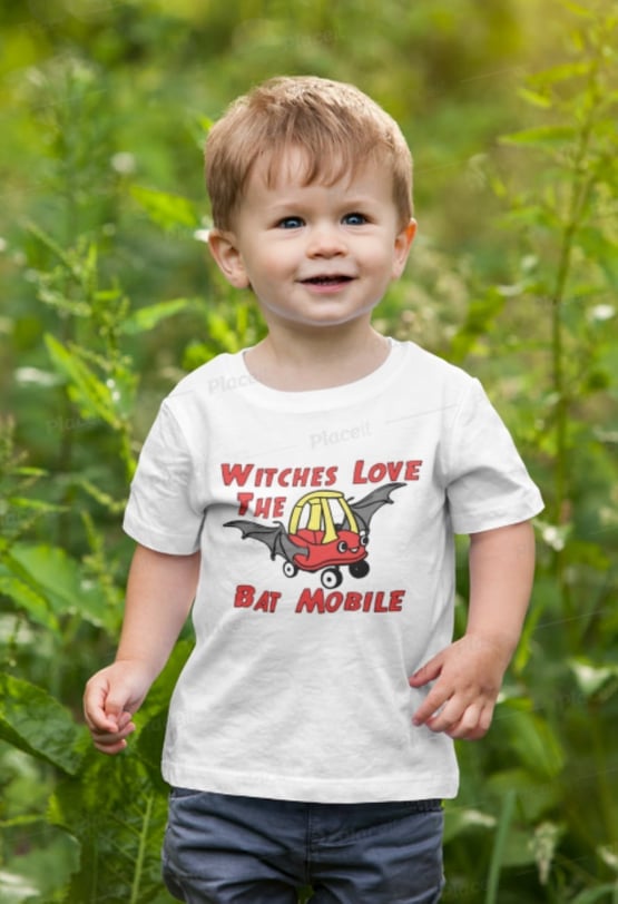 Witches Love The Bat Mobile Youth T-Shirt