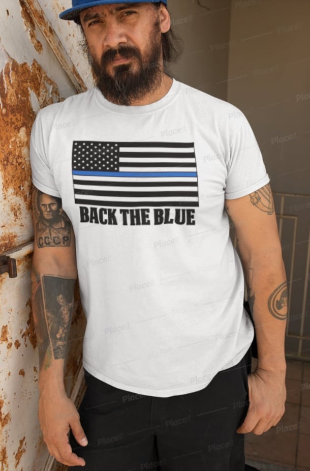 Back The Blue Flag T-Shirt