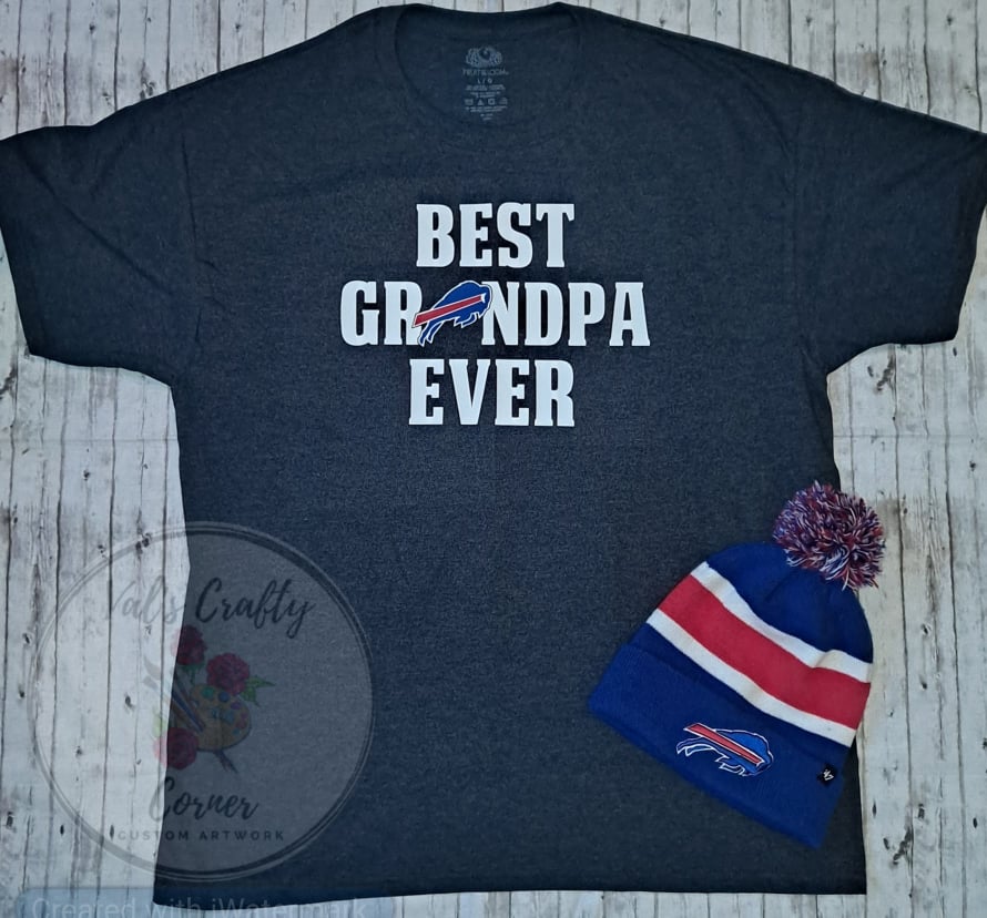 Best Grandpa Ever Sports Logo T-Shirt