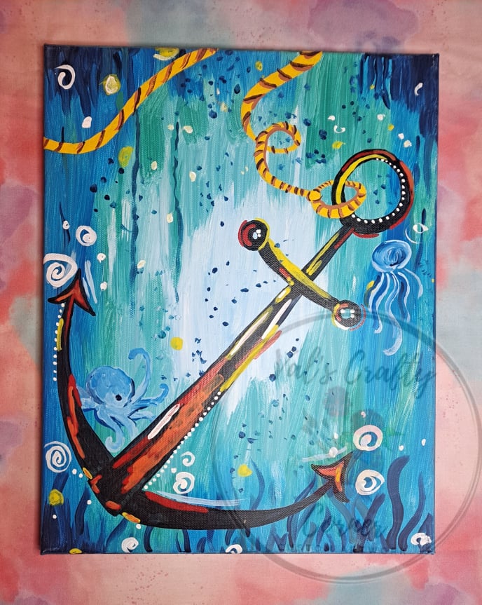 Underwater Anchor Painting