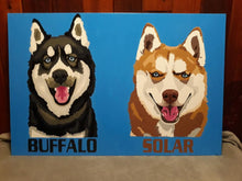 Load image into Gallery viewer, Buffalo &amp; Solar Huskies Painting
