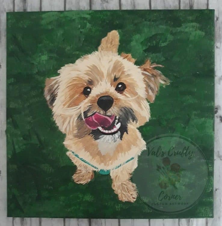 Teddy the Puppy Painting