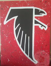 Load image into Gallery viewer, Atlanta Falcons Rise Up Splatter Paintings
