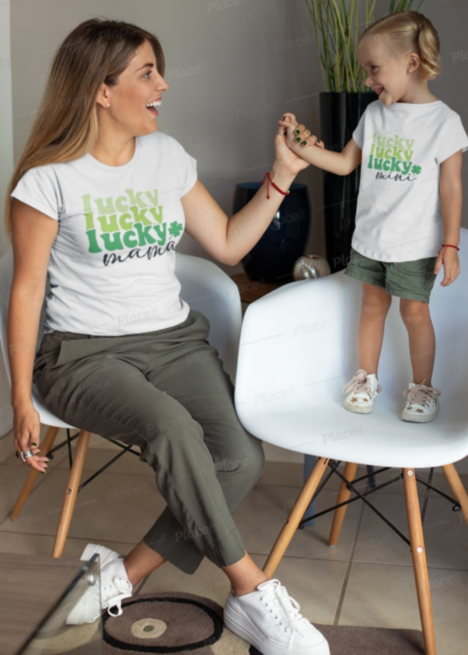 Lucky, Lucky, Lucky Mama/Mini T-Shirt